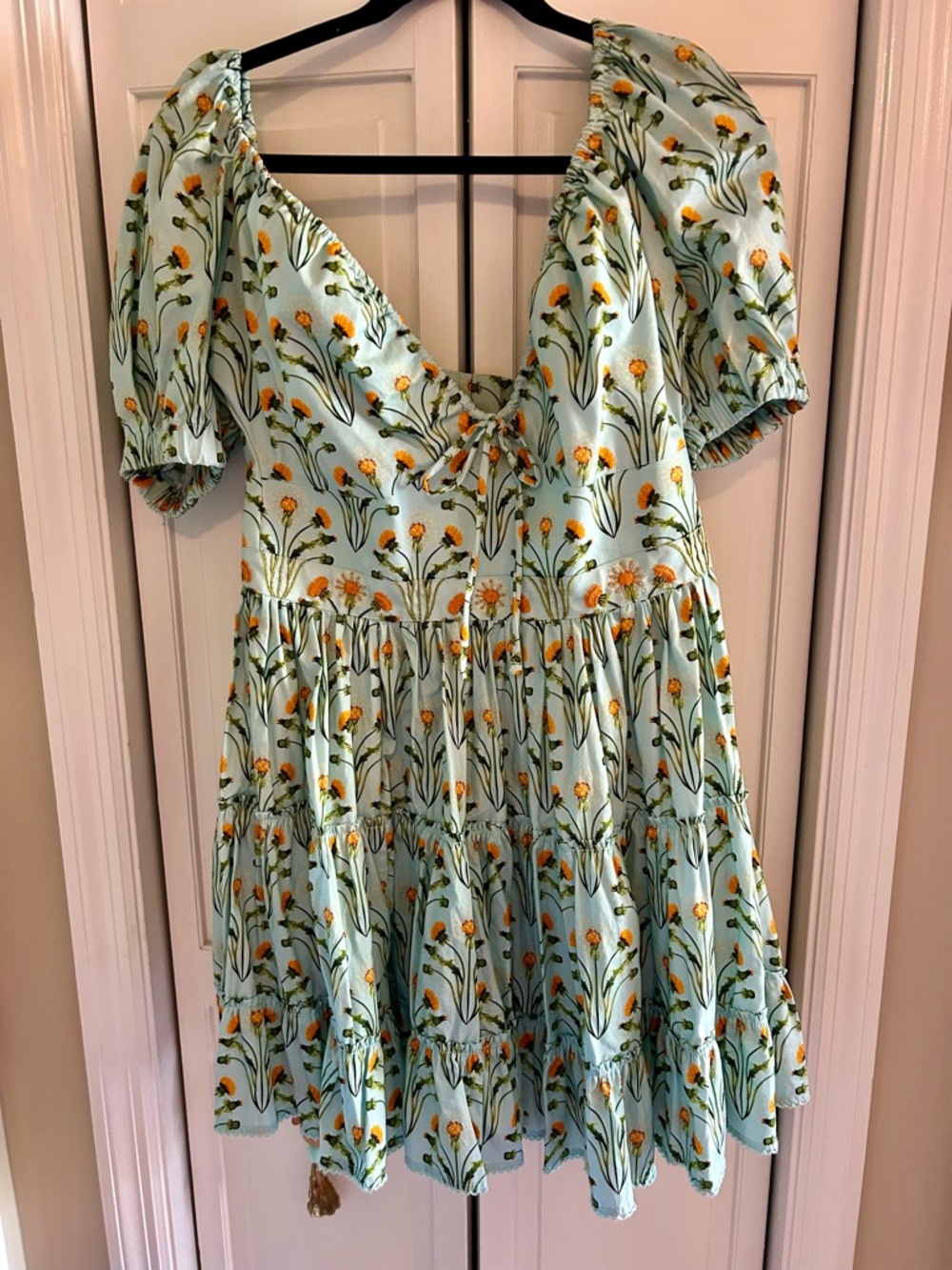 Agua by Agua Bendito Manzanillo luxury mini dress made in Colombia- large